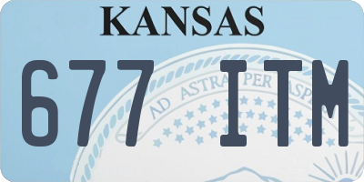 KS license plate 677ITM