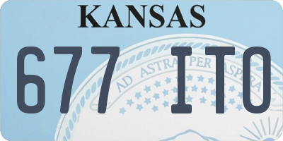 KS license plate 677ITO