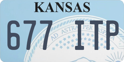 KS license plate 677ITP