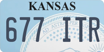 KS license plate 677ITR