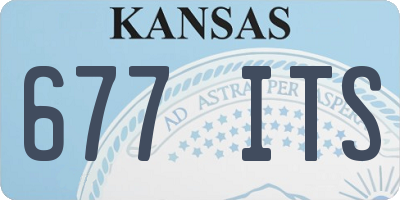 KS license plate 677ITS