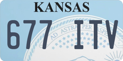 KS license plate 677ITV