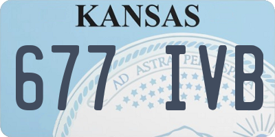 KS license plate 677IVB