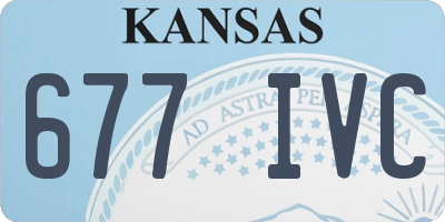 KS license plate 677IVC