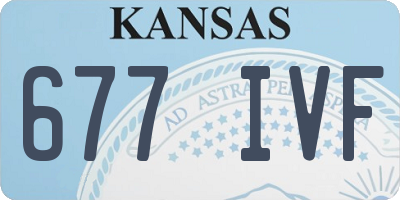 KS license plate 677IVF