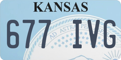 KS license plate 677IVG