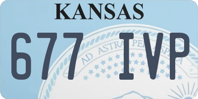 KS license plate 677IVP