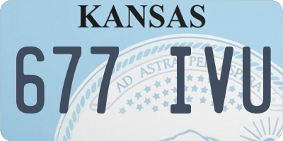KS license plate 677IVU