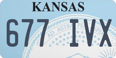 KS license plate 677IVX