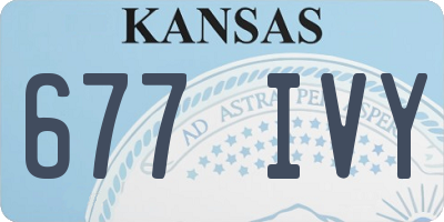 KS license plate 677IVY