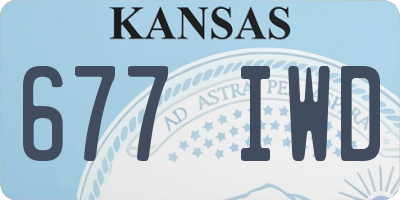 KS license plate 677IWD