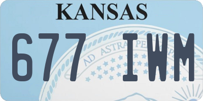 KS license plate 677IWM