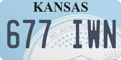 KS license plate 677IWN