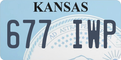 KS license plate 677IWP