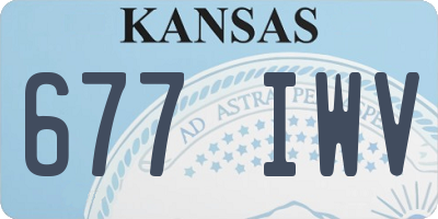 KS license plate 677IWV