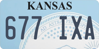 KS license plate 677IXA