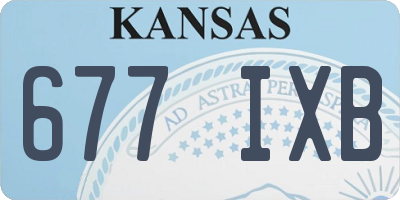 KS license plate 677IXB