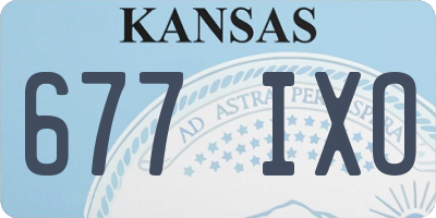 KS license plate 677IXO