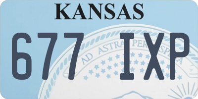 KS license plate 677IXP
