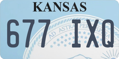 KS license plate 677IXQ