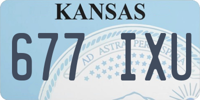 KS license plate 677IXU