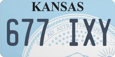 KS license plate 677IXY
