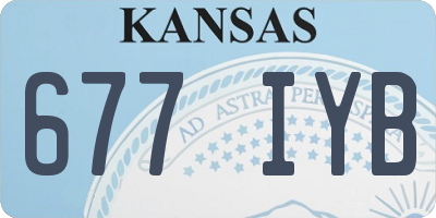 KS license plate 677IYB