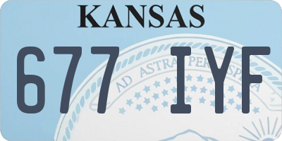 KS license plate 677IYF