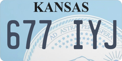 KS license plate 677IYJ