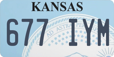 KS license plate 677IYM