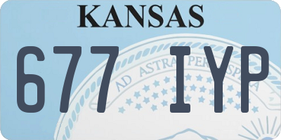 KS license plate 677IYP