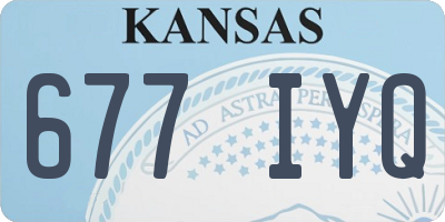 KS license plate 677IYQ