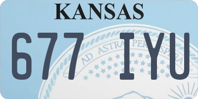 KS license plate 677IYU