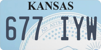 KS license plate 677IYW