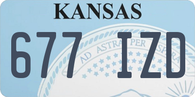 KS license plate 677IZD
