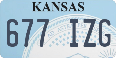 KS license plate 677IZG