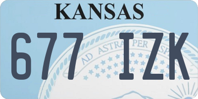 KS license plate 677IZK