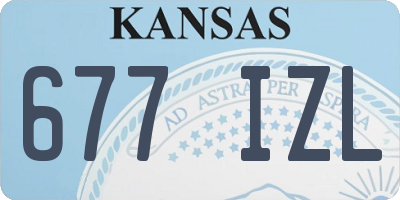 KS license plate 677IZL