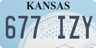 KS license plate 677IZY