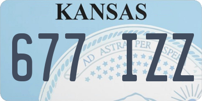 KS license plate 677IZZ