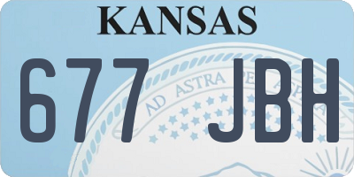 KS license plate 677JBH