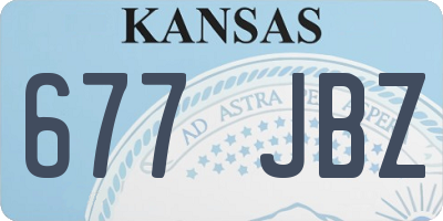 KS license plate 677JBZ
