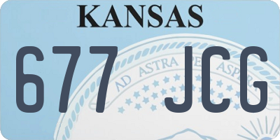 KS license plate 677JCG