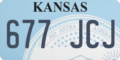 KS license plate 677JCJ
