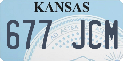 KS license plate 677JCM