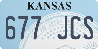 KS license plate 677JCS