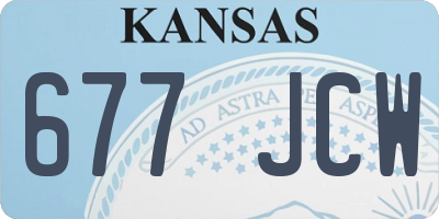 KS license plate 677JCW