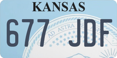 KS license plate 677JDF