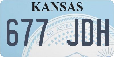 KS license plate 677JDH
