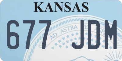 KS license plate 677JDM